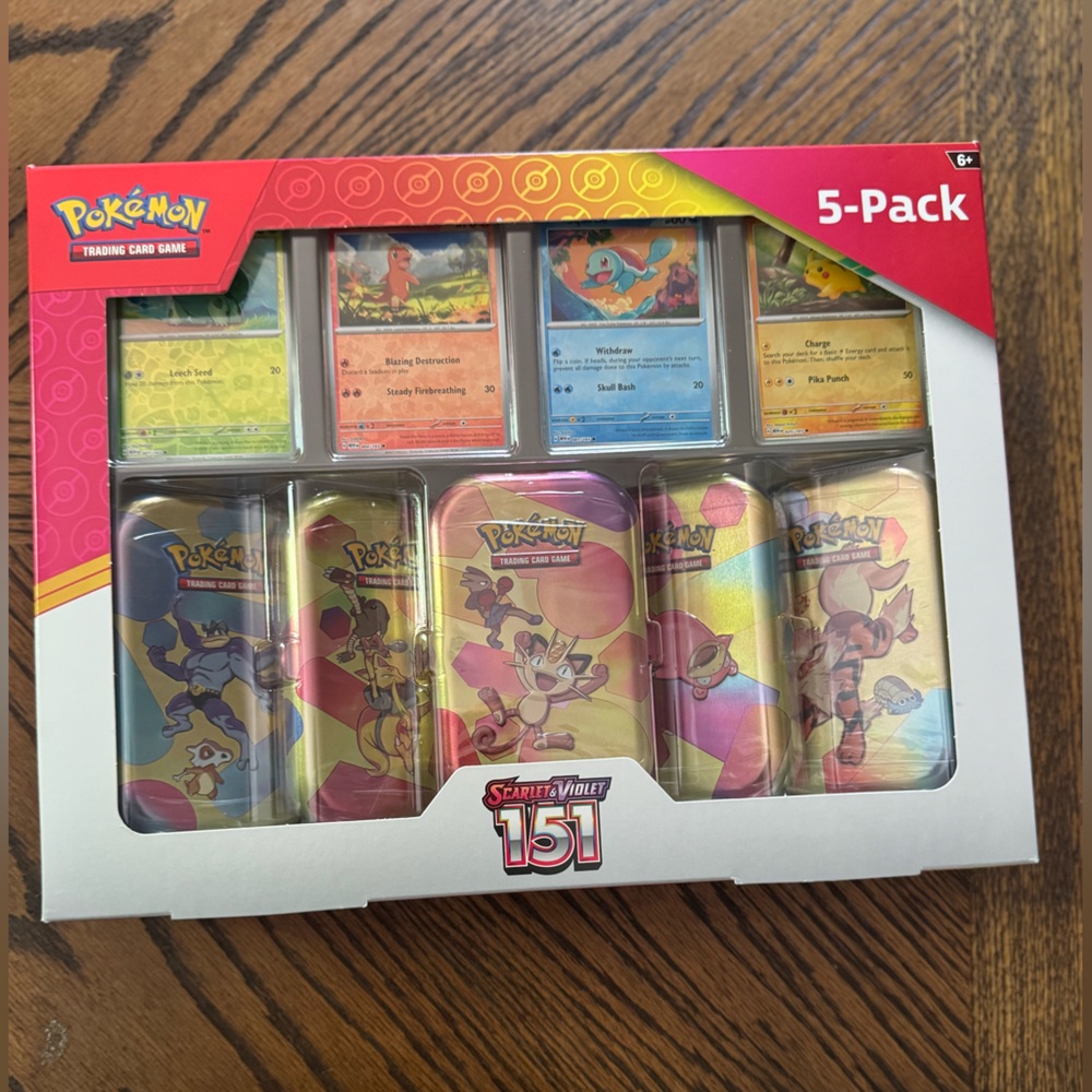Pokemon Scarlet & Violet 151 5-Pack Trading Card Set